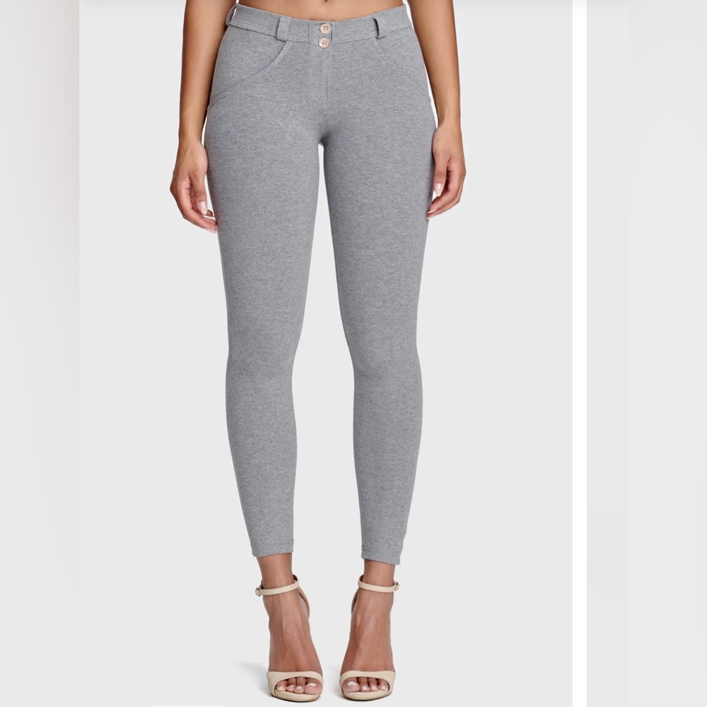 Freddy WR.UP Melange Grey Low Rise Straight Leg